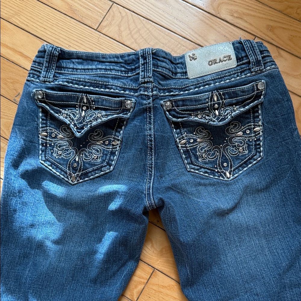 Grace in La Women's Dark Blue Boot Cut Jeans